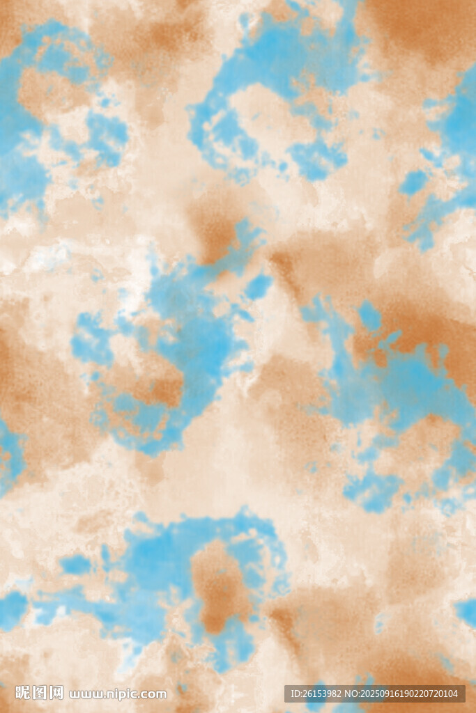 藍棕抽象斑駁紋理圖案