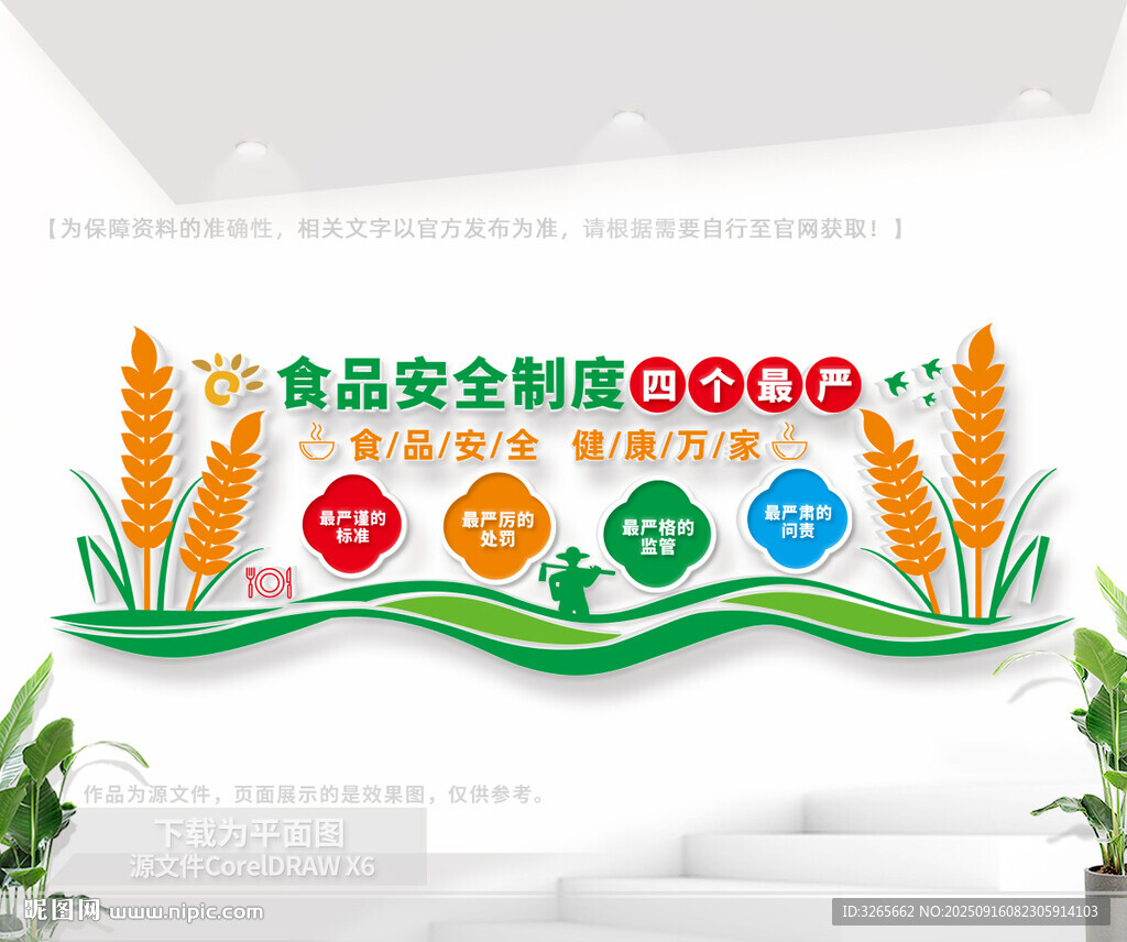 食品安全四個(gè)最嚴(yán)文化墻
