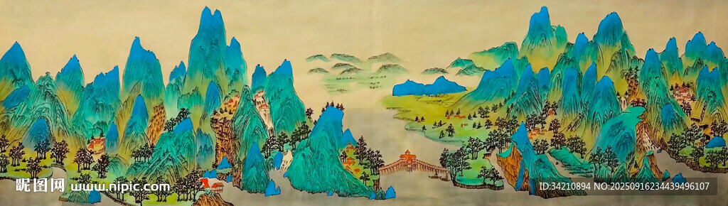 巨幅千里江山圖