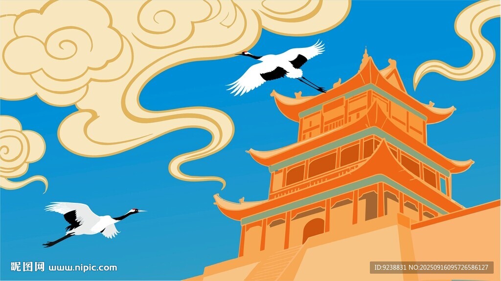 敦煌國潮插畫
