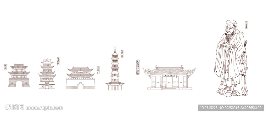 孔子線條