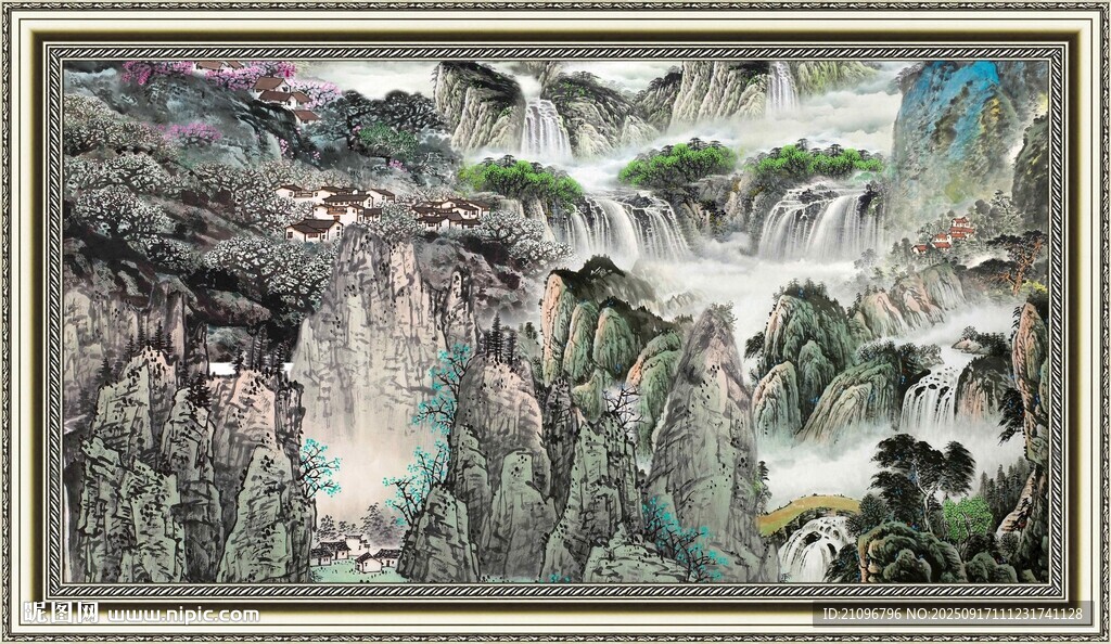 水墨山水圖