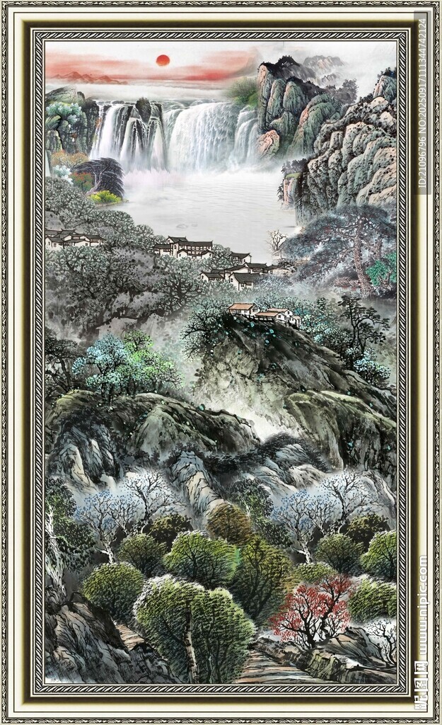 山水國畫風(fēng)景圖
