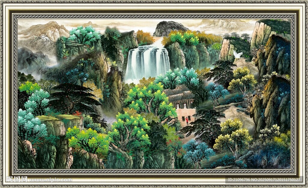 山水國畫風(fēng)景圖