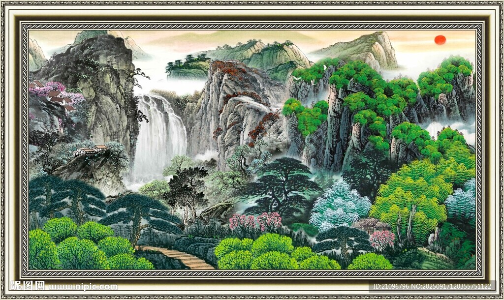 山水國畫風(fēng)景圖
