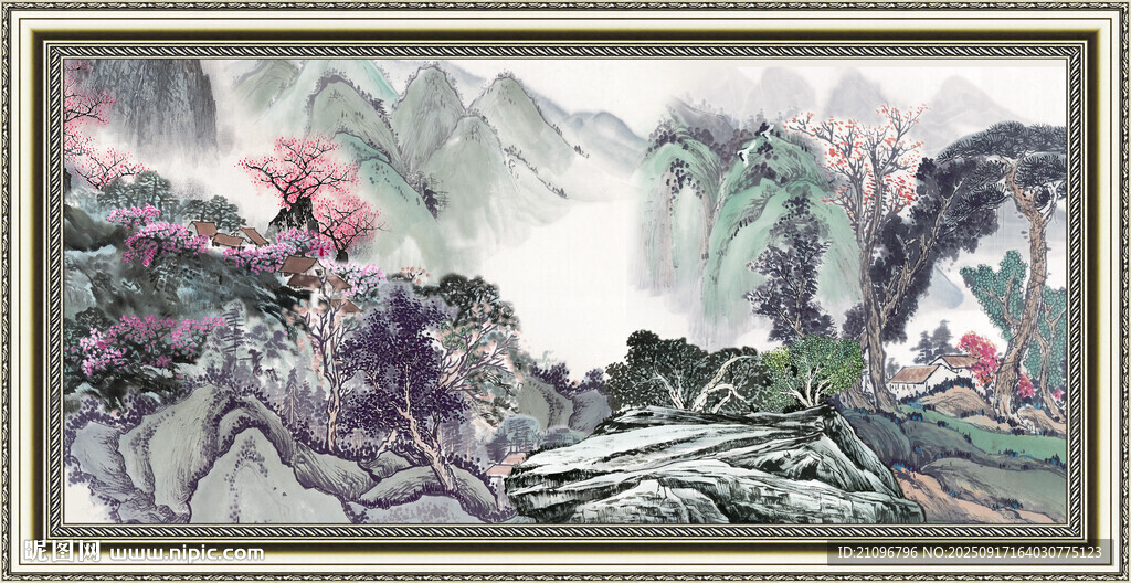 中國(guó)畫風(fēng)景 