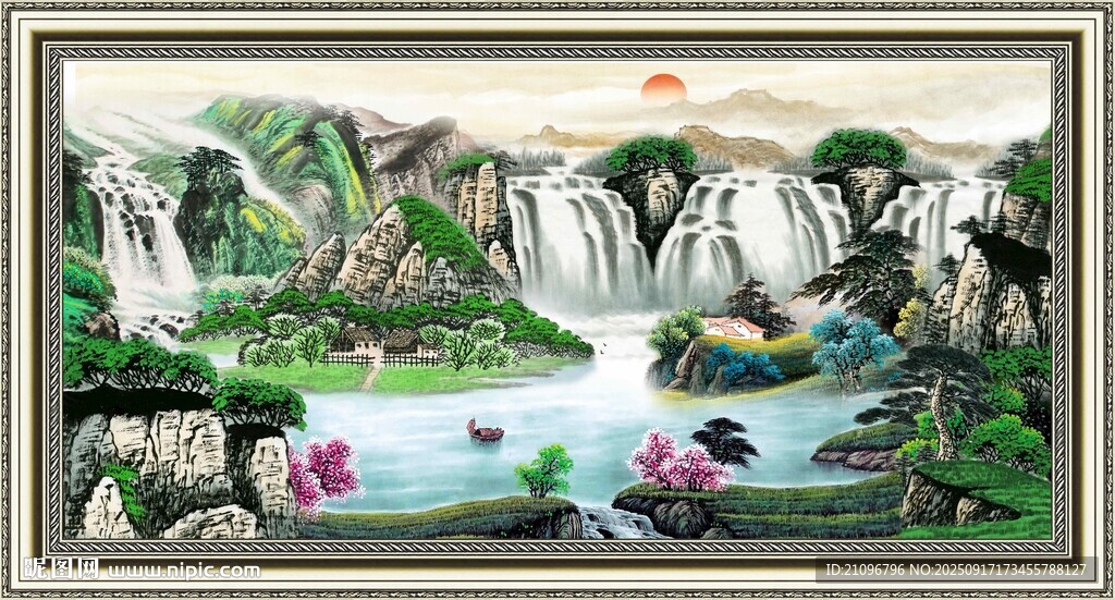 山水國畫風(fēng)景圖