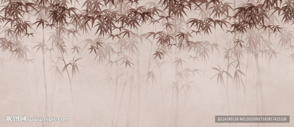 水墨竹影