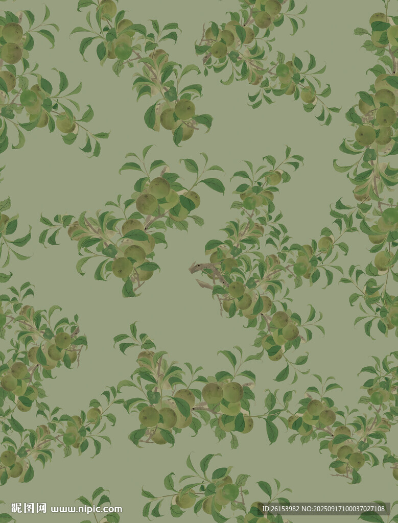 淺綠色花卉圖案背景