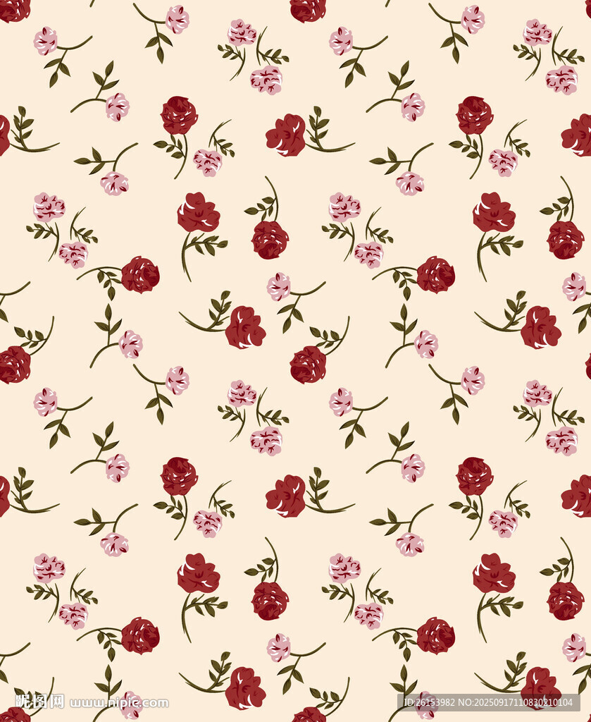 花卉圖案背景清新雅致