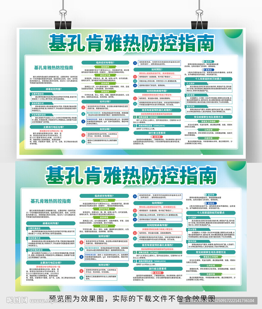 預(yù)防基孔肯雅熱展板