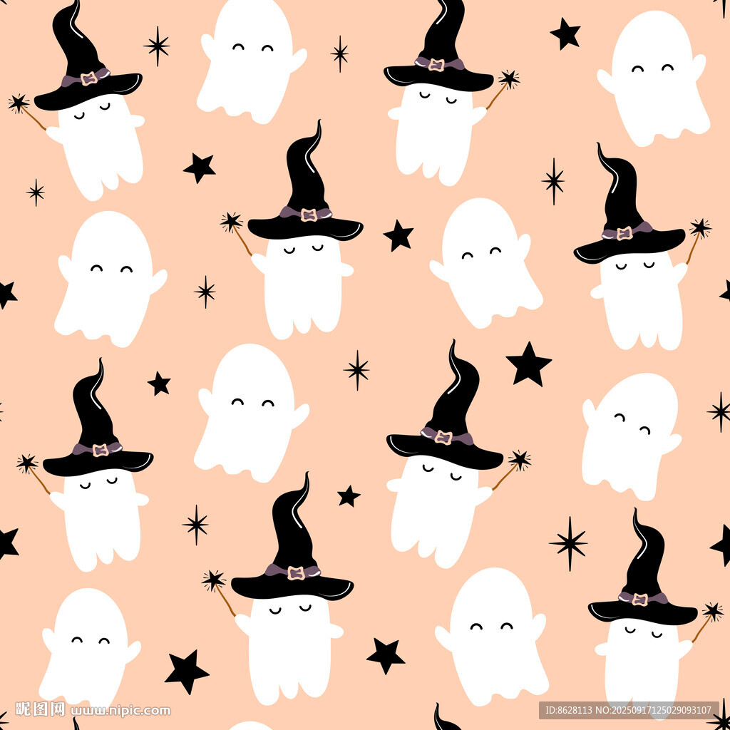 萬圣節(jié)幽靈圖案背景