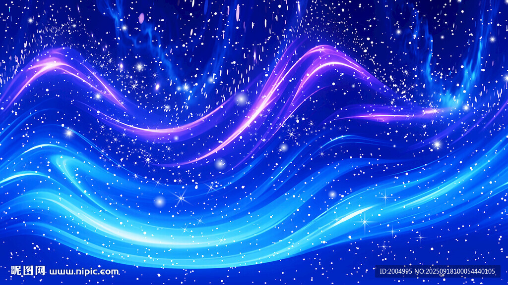 藍(lán)色星空科技背景