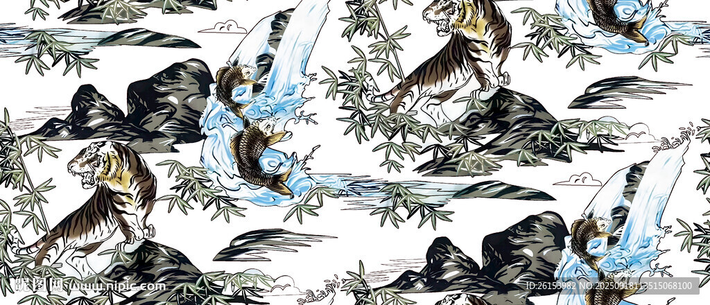 動(dòng)物圖案無(wú)縫背景紋理