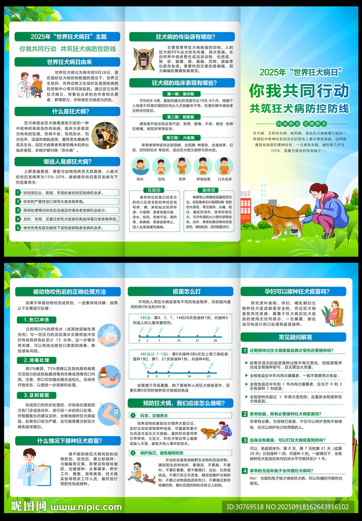 世界狂犬病日三折頁