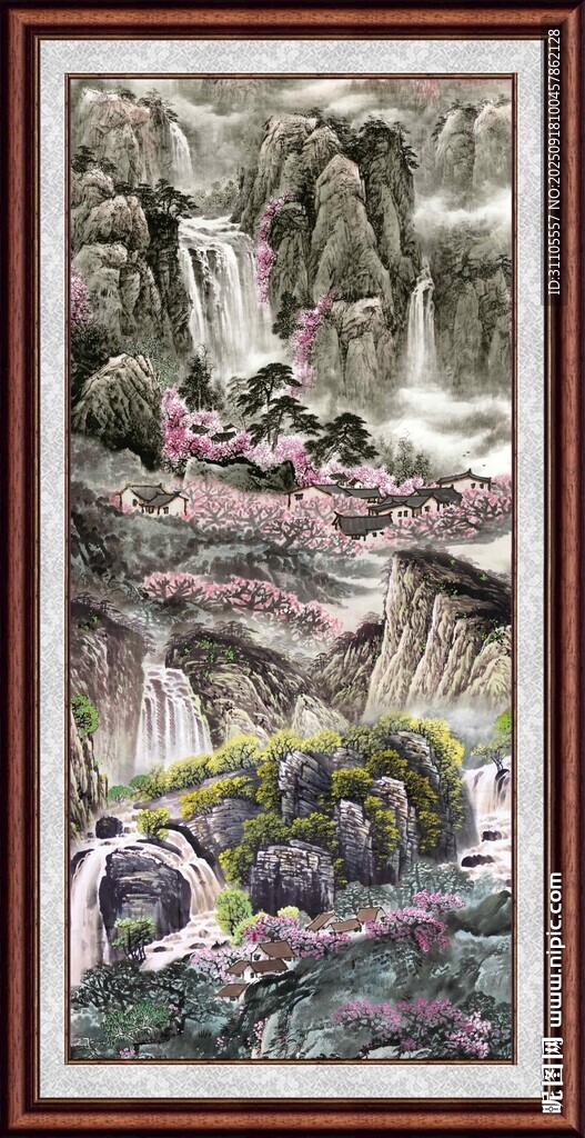 山水國(guó)畫風(fēng)景圖