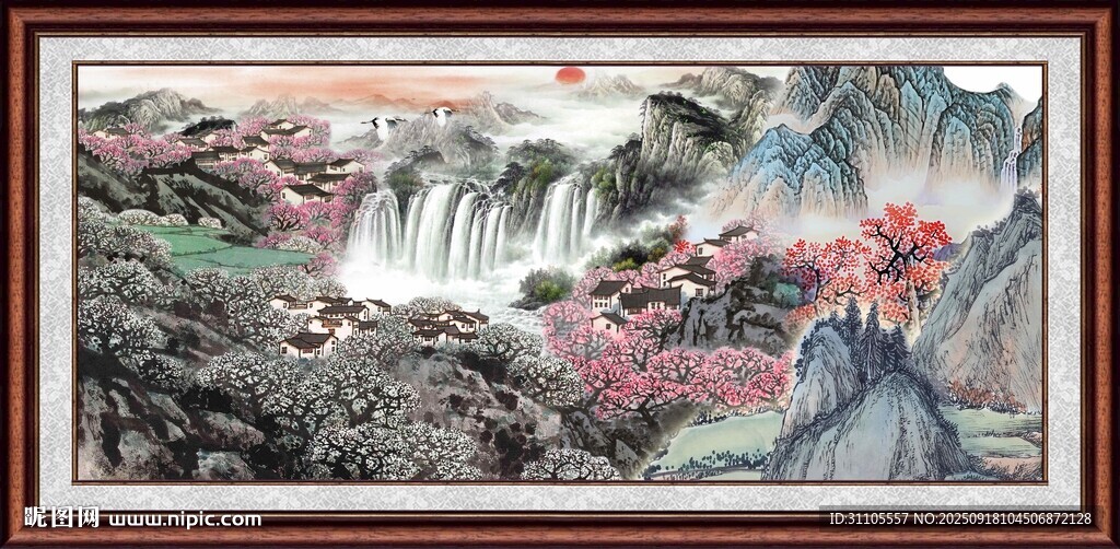 山水國畫風(fēng)景圖