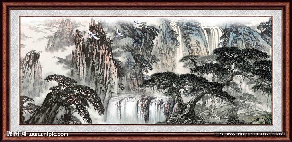 水墨山水國畫作品展示