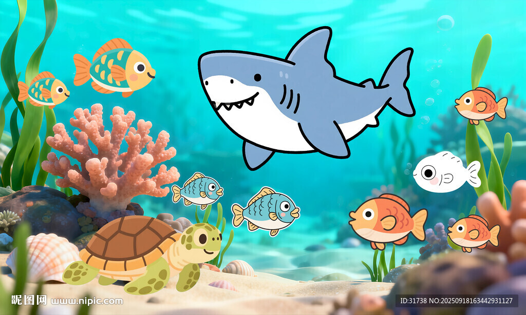 卡通海底世界