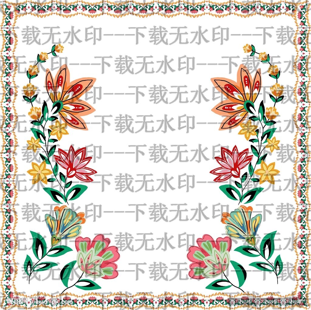 方巾花
