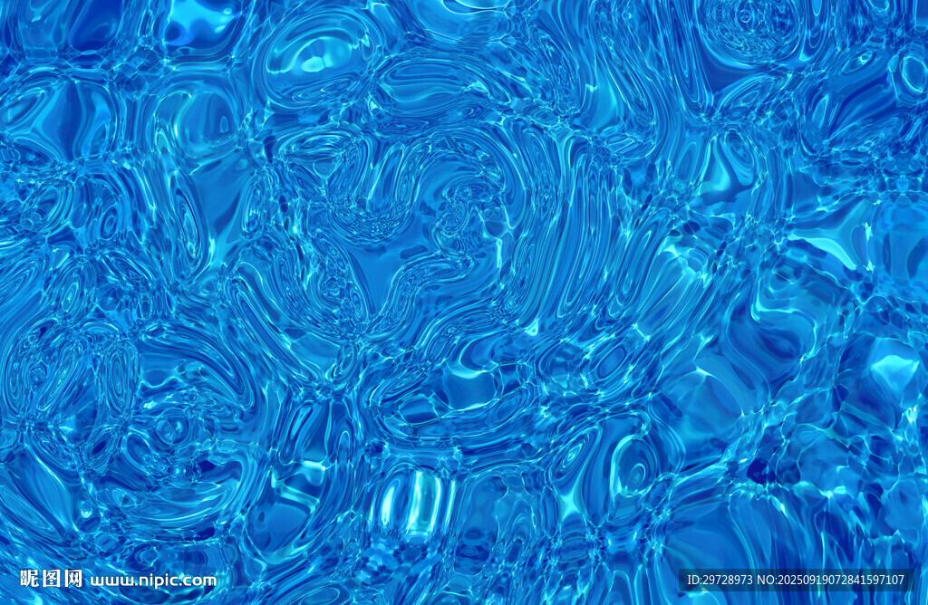 藍(lán)色水波紋理背景圖