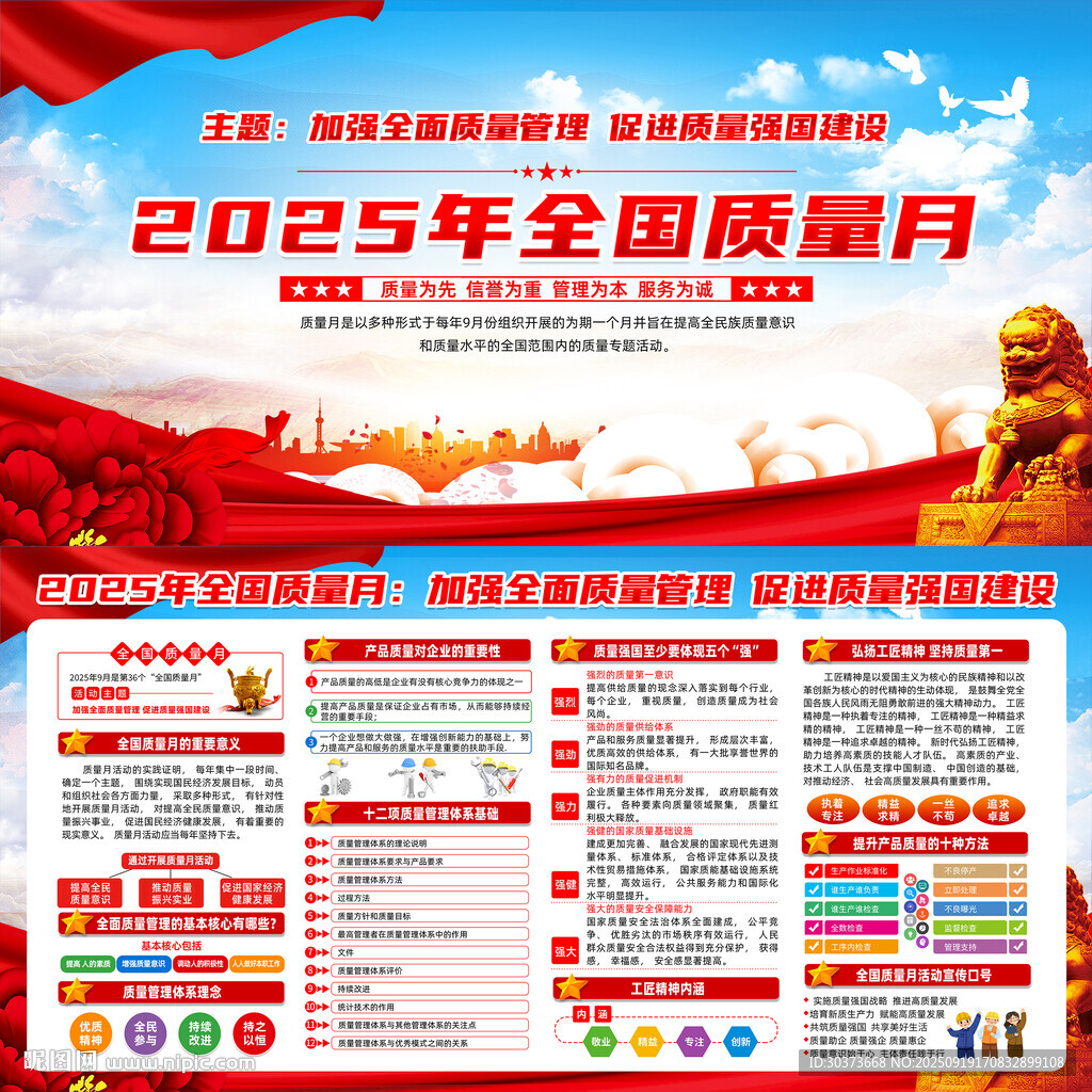 2025質(zhì)量月宣傳欄