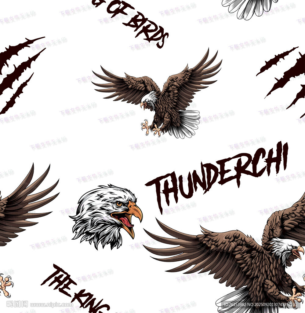 鷹主題圖案設(shè)計(jì)