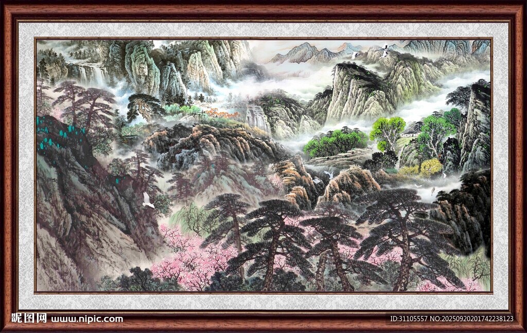 山水國(guó)畫(huà)風(fēng)景圖