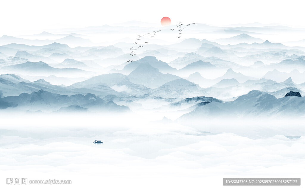 禪意水墨山水