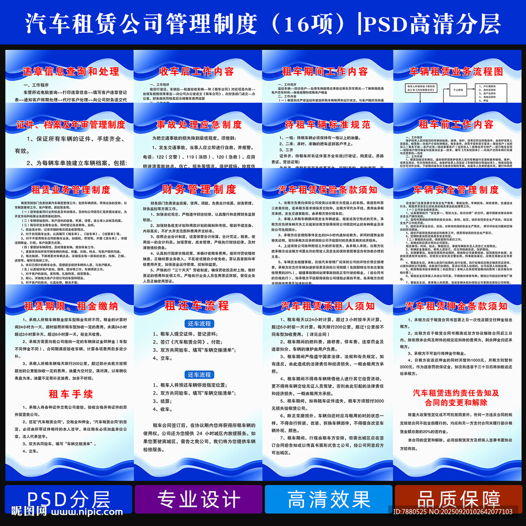 汽車租賃公司管理制度