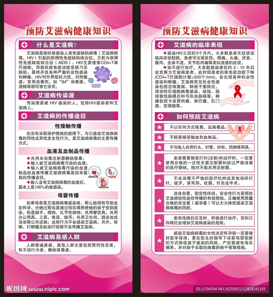 世界艾滋病日展架