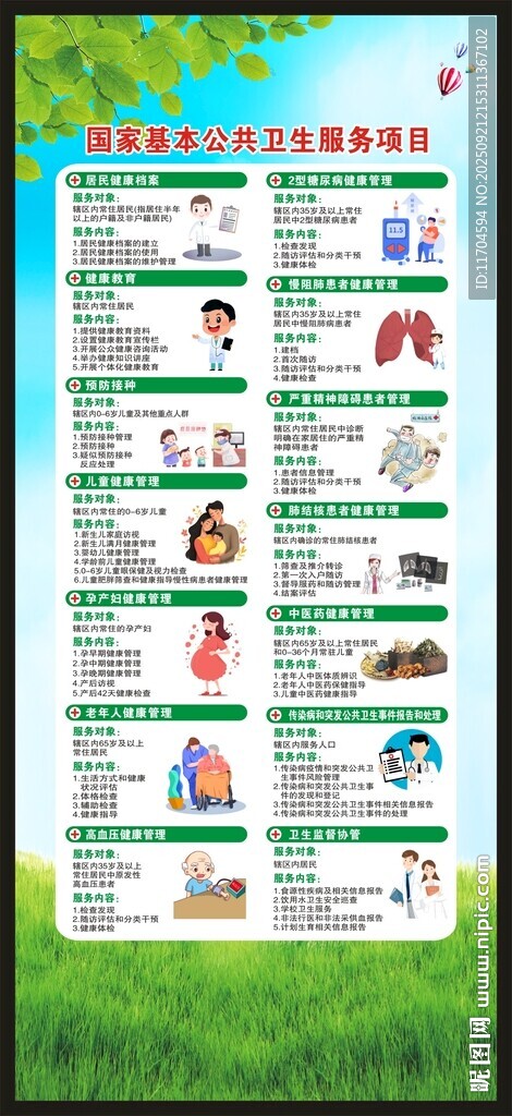 國家基本公共衛(wèi)生服務(wù)項(xiàng)目展架