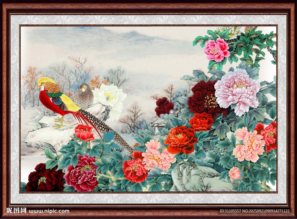 花鳥(niǎo)繁花圖