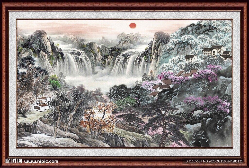 山水國畫風(fēng)景圖