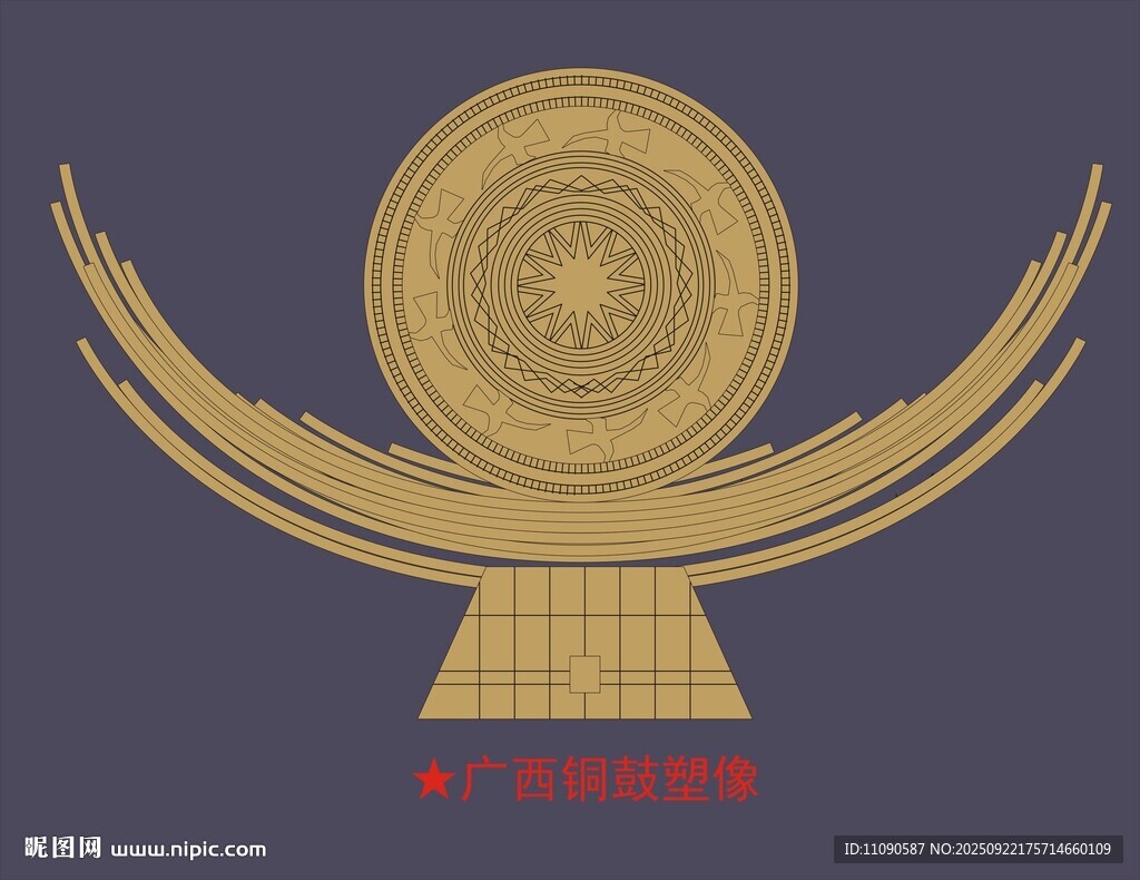 廣西銅鼓圖案