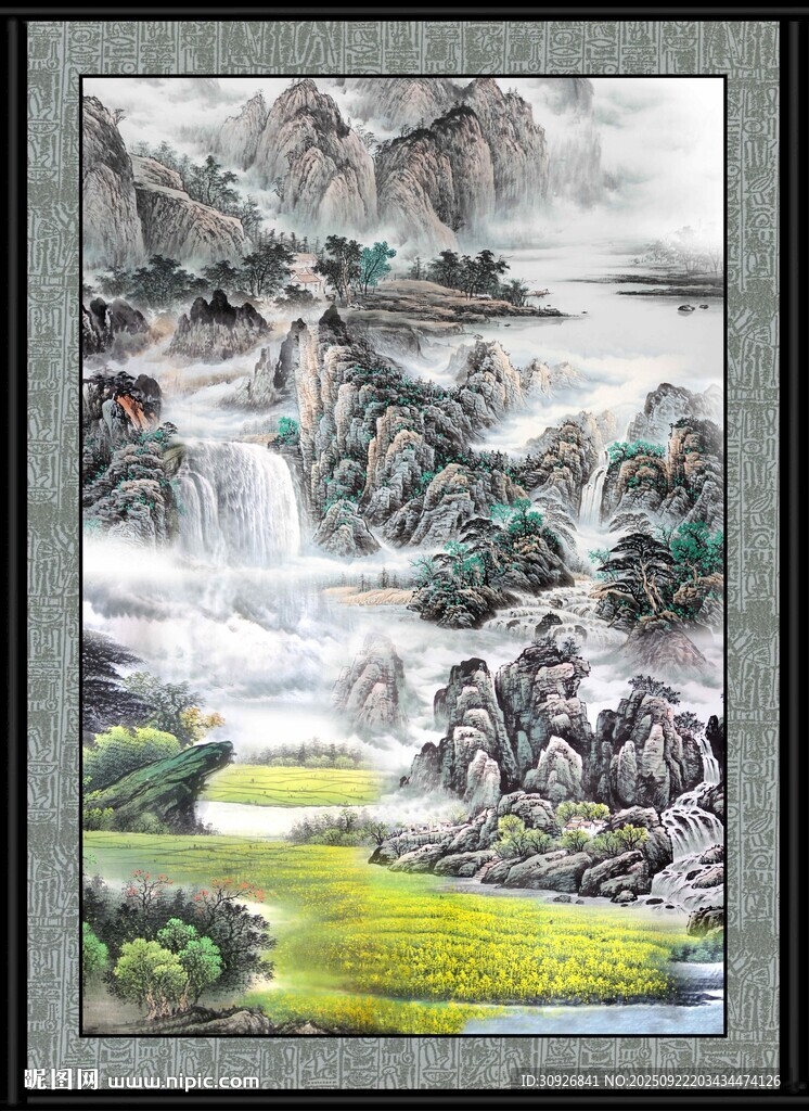山水國畫風(fēng)景圖