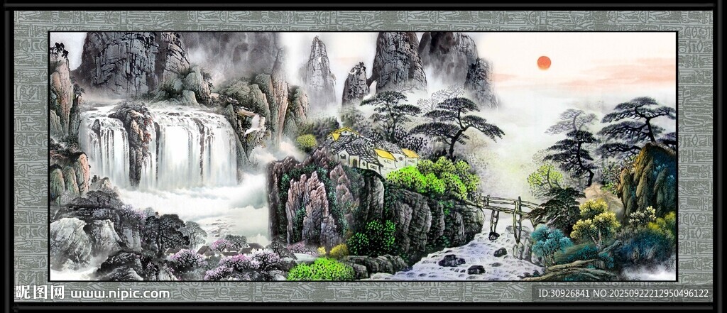 水墨山水風(fēng)景圖