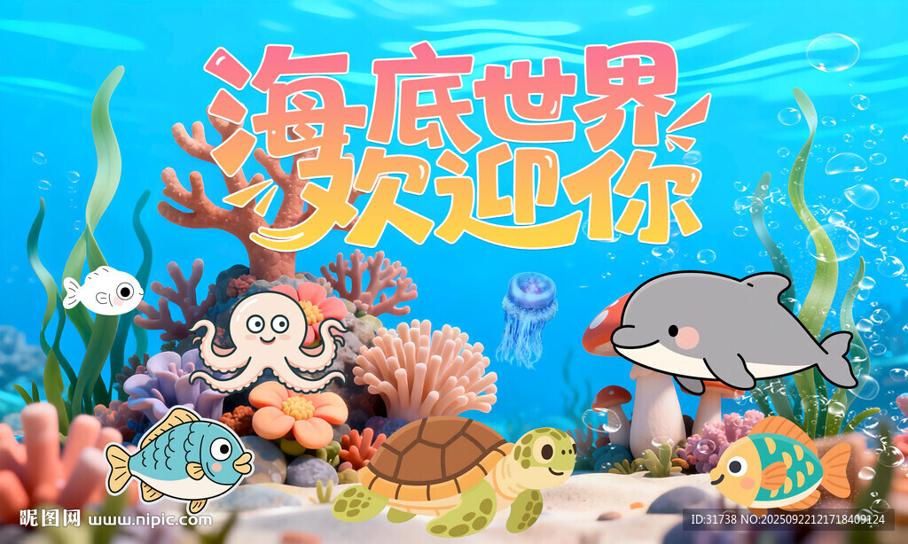 卡通海底世界