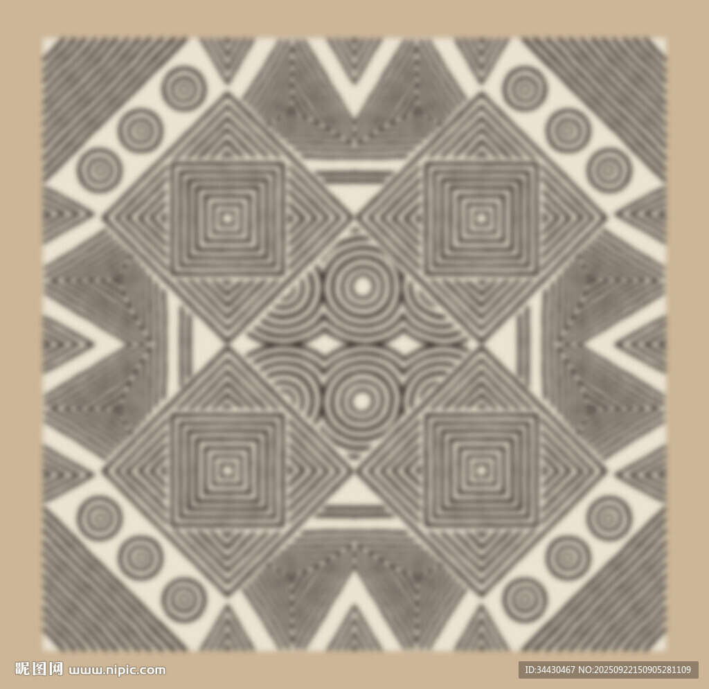 復(fù)古幾何圖案裝飾紋樣