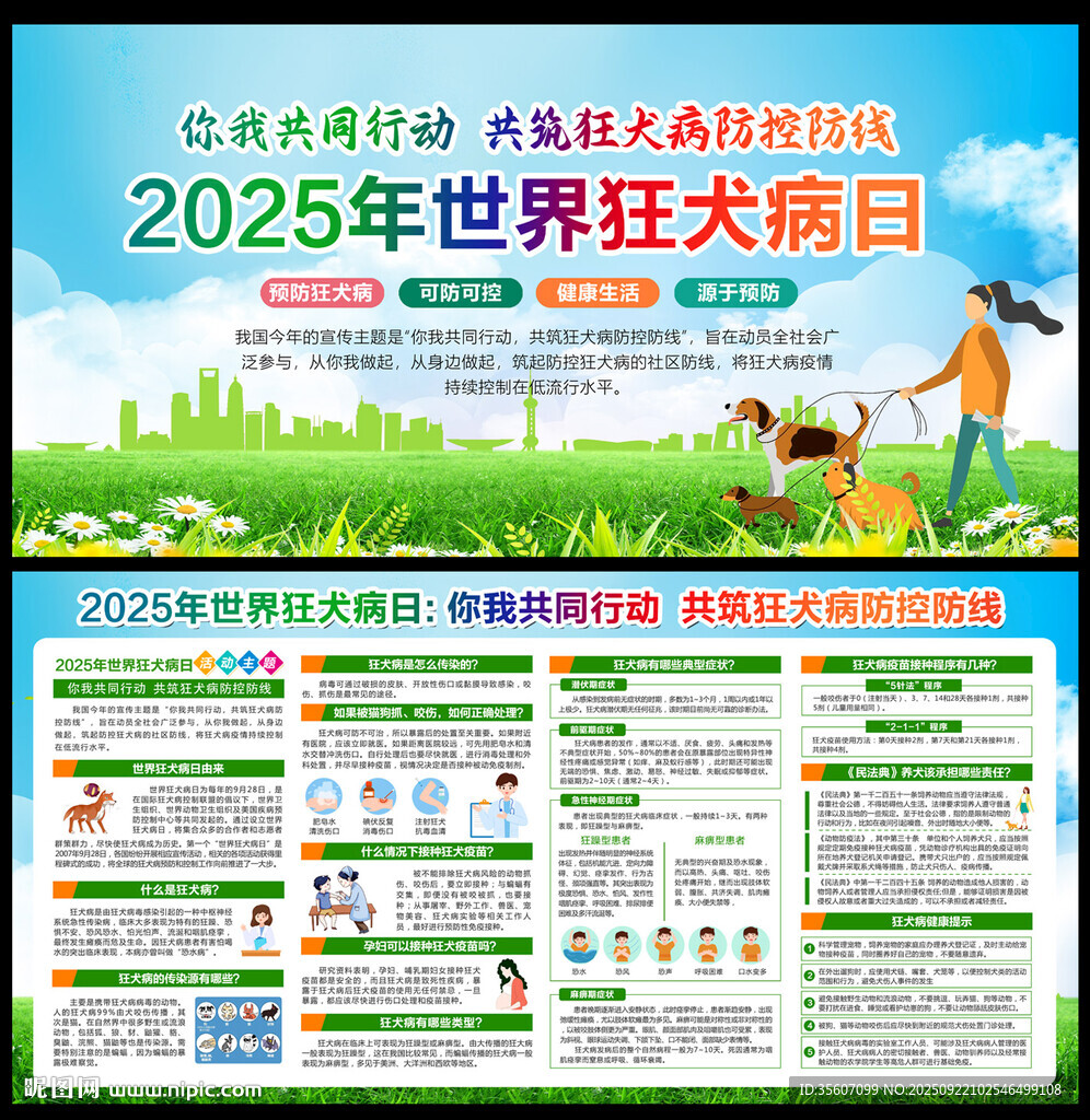 2025年世界狂犬病日展板
