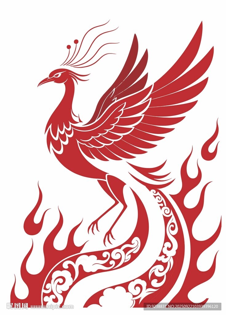 中式鳳凰圖案