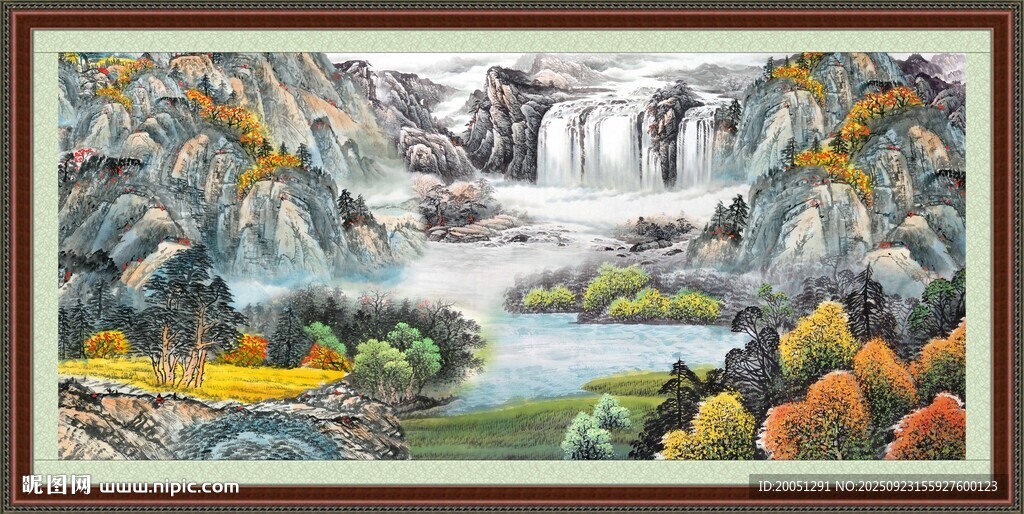 山水國畫風(fēng)景圖