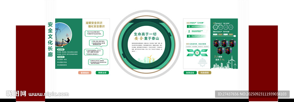 電力安全文化   文化墻 班組