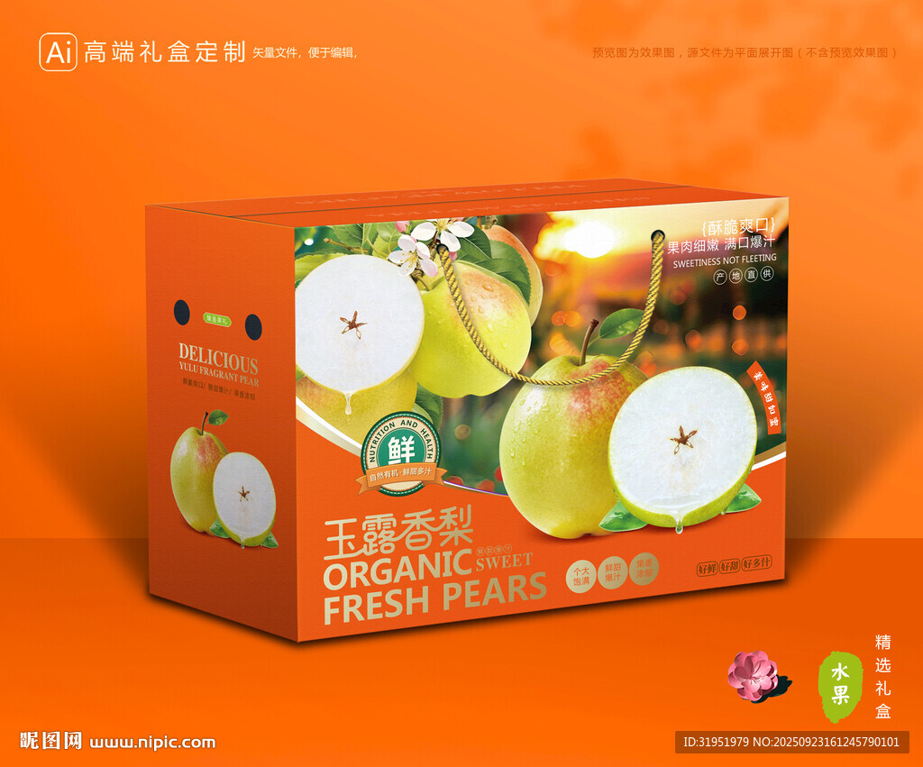 玉露香梨包裝 梨禮盒