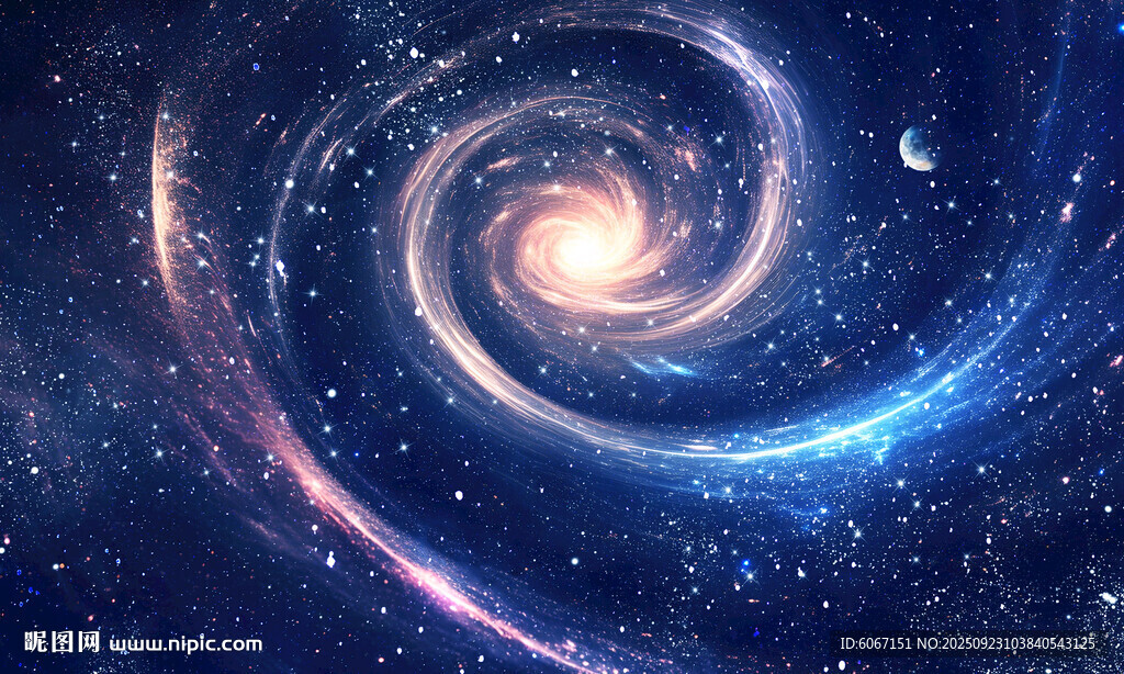 漩渦宇宙星空背景燈箱