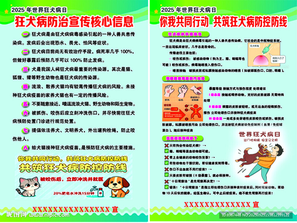 狂犬病宣傳版面