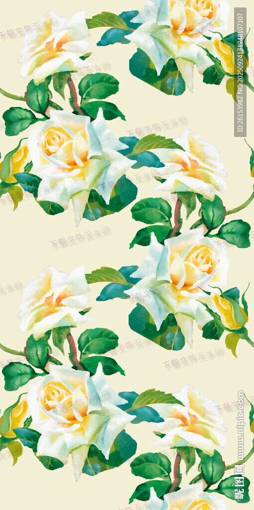 花卉圖案清新雅致的裝飾元素