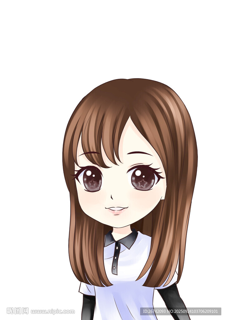 可愛動漫女孩形象