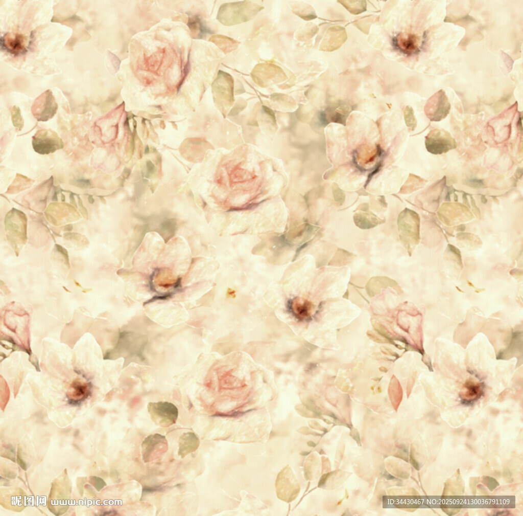 粉色花卉紋理背景圖案