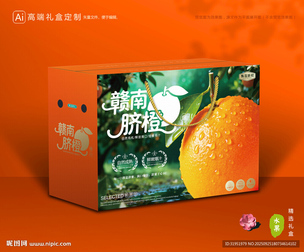 贛南臍橙包裝 橙子禮盒